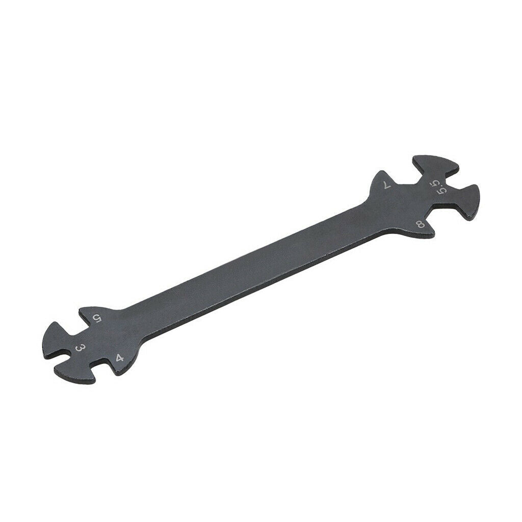 Black Durable Tool Wrench 3/4/5/5.5/7/8mm For RC Car Truck Turnbuckles Nuts