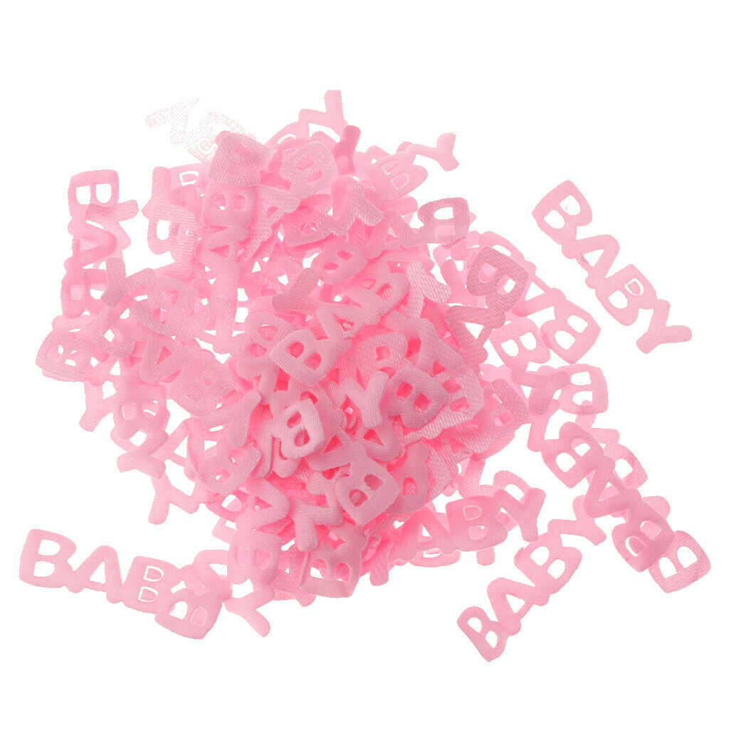 100pcs Baby Table Confetti Party Game Favor  Baby Shower Decoration  Pink
