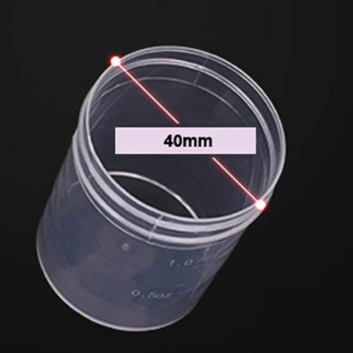 5PCS 40ML Specimen Cups Containers Sterile Jars Leakproof 1.5oz Graduated NEW