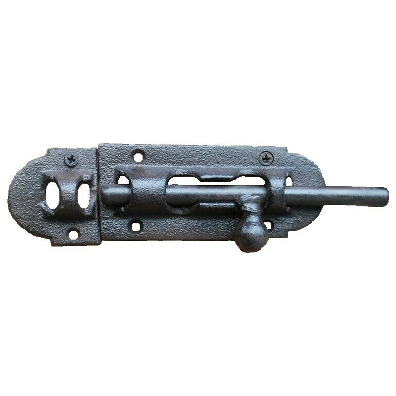 Cast Iron Barrel Bolt Door Lock Home Garden Cupboard Sliding Latch Catch Fitting