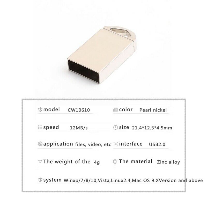 2X(USB Flash Drive Super Tiny Pen Drive 32GB Pendrive USB Memory Stick Q8O3)