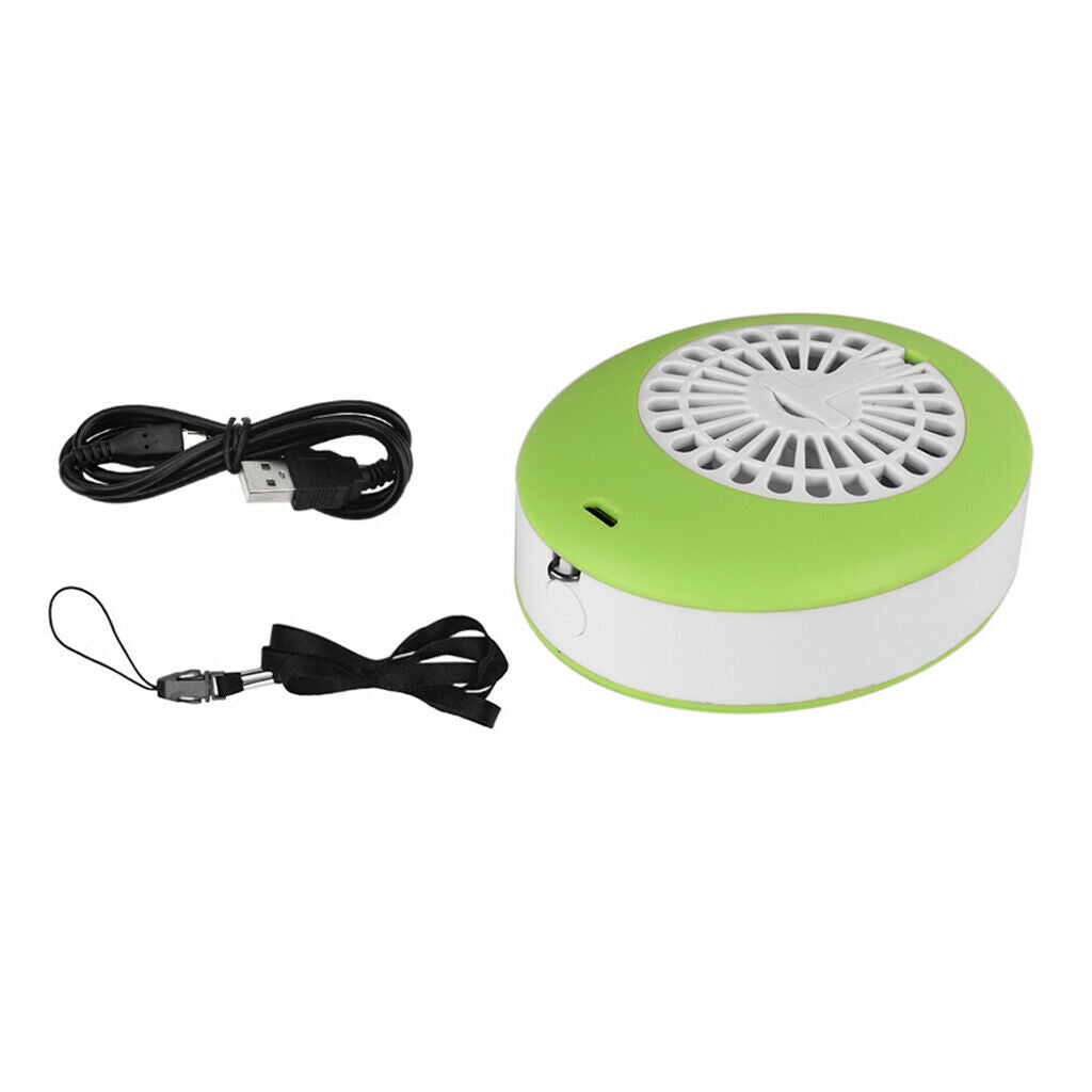 Mini Eyelashes Dryer Electric Air Conditioning Fan Nail Blower w/ Mirror Green