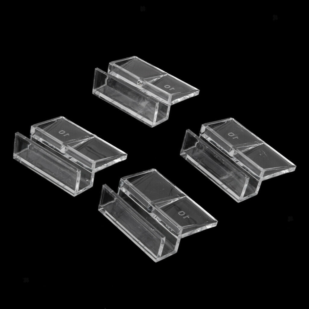 16pcs 6-12mm Aquarium Fish Tank Glass Cover Acrylic Clips Clamps Support