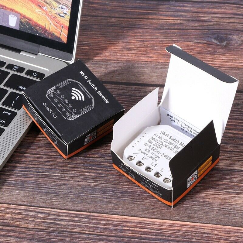 2Pcs Wifi Smart Light Switch Diy Breaker Module Smart Life/Tuya App Remote ConI7