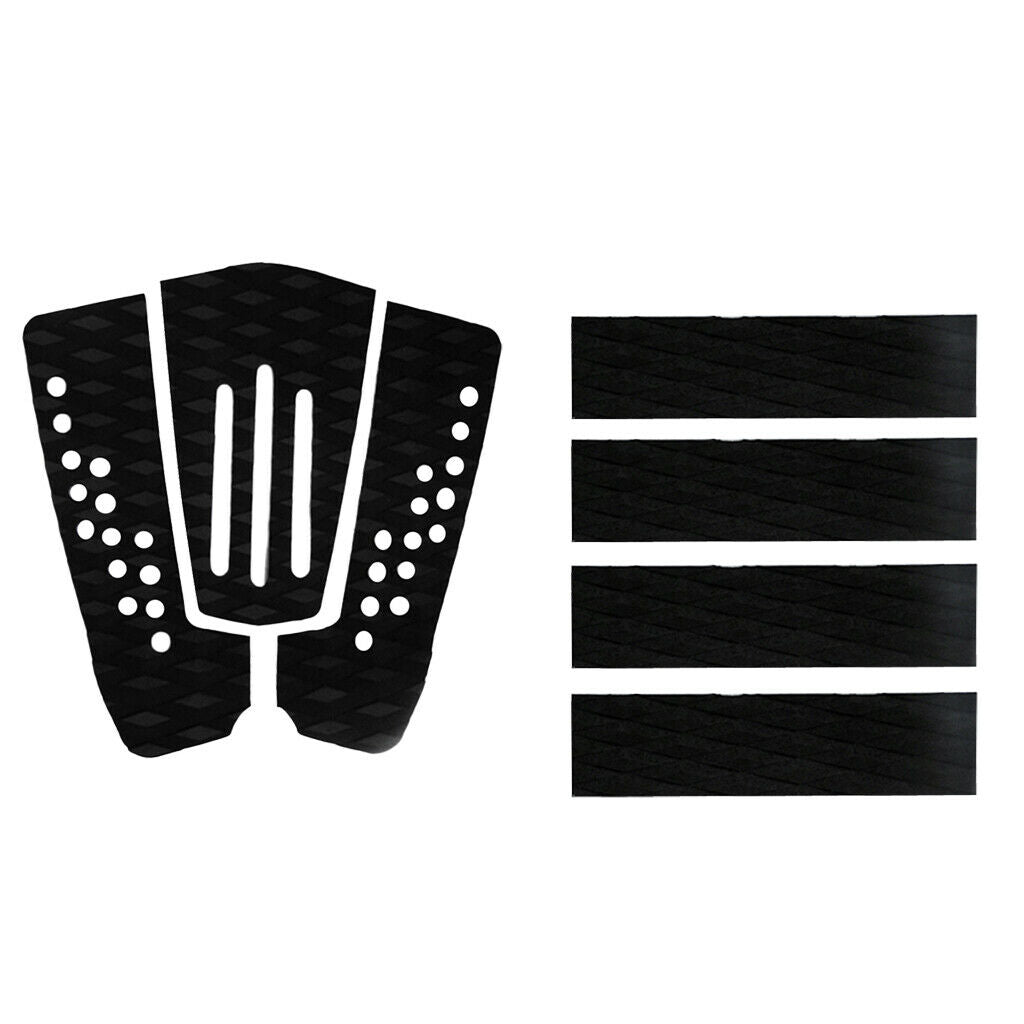 7 Pieces (2 Sizes) Non-slip, Diamond-shaped Black EVA