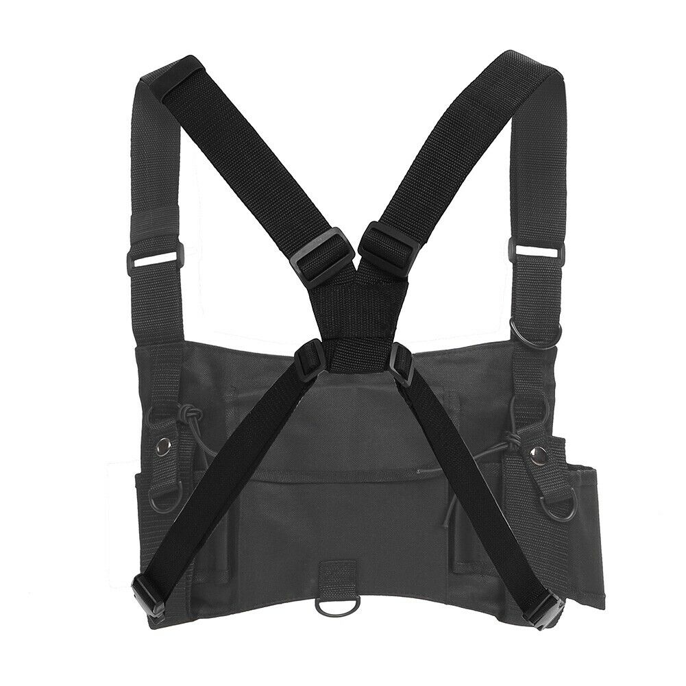 Universal Radio Pocket Harness Chest Rig Vest Hip Hop Vest Streetwear Bag