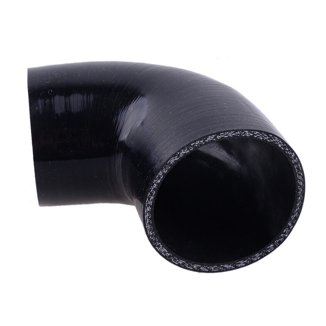 3" 76mm 90°Degree Hose Elbow Coupler Silicone Turbo Intercooler Pipe 3-ply Car