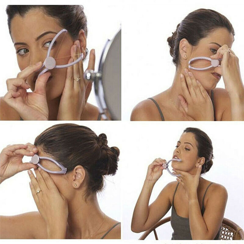 Women Hair Removal Epilator Facial Remover Spring Threading Face Defeathe.l8