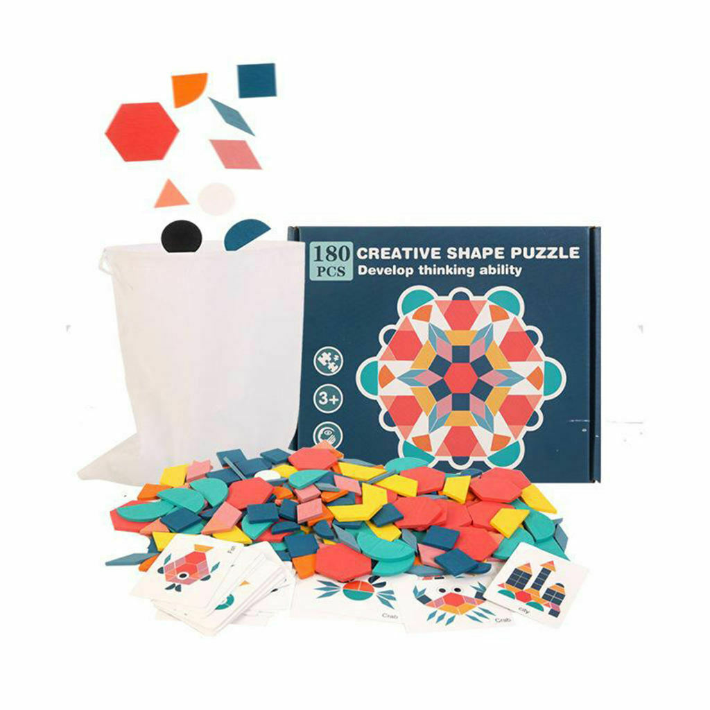 Wooden Jigsaw Puzzles Kindergarten Playing Games Brain Teaser Montessori Toys