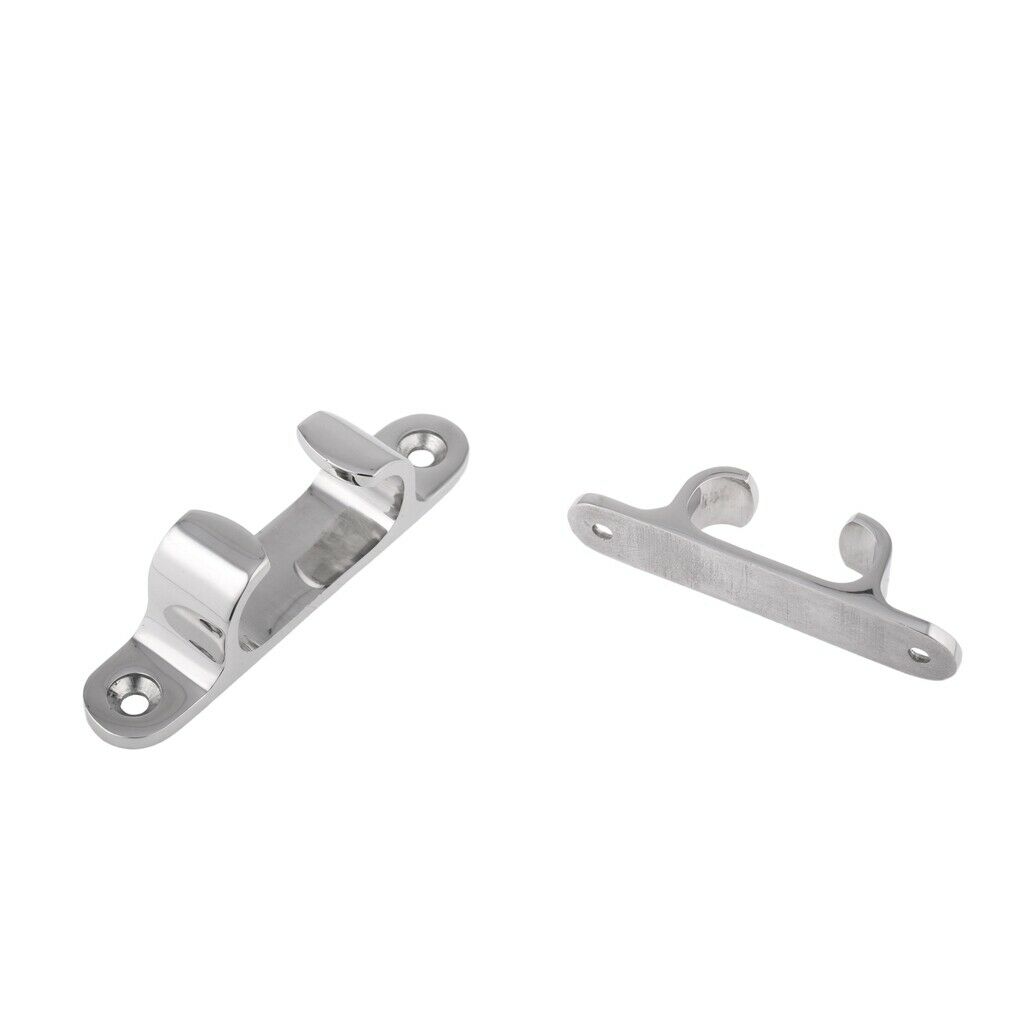 2 Pieces Straight Cable Guide In Stainless Steel 100MM
