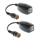 2Pieces HD-CVI/TVI Video BNC Video Power Baluns Transceiver
