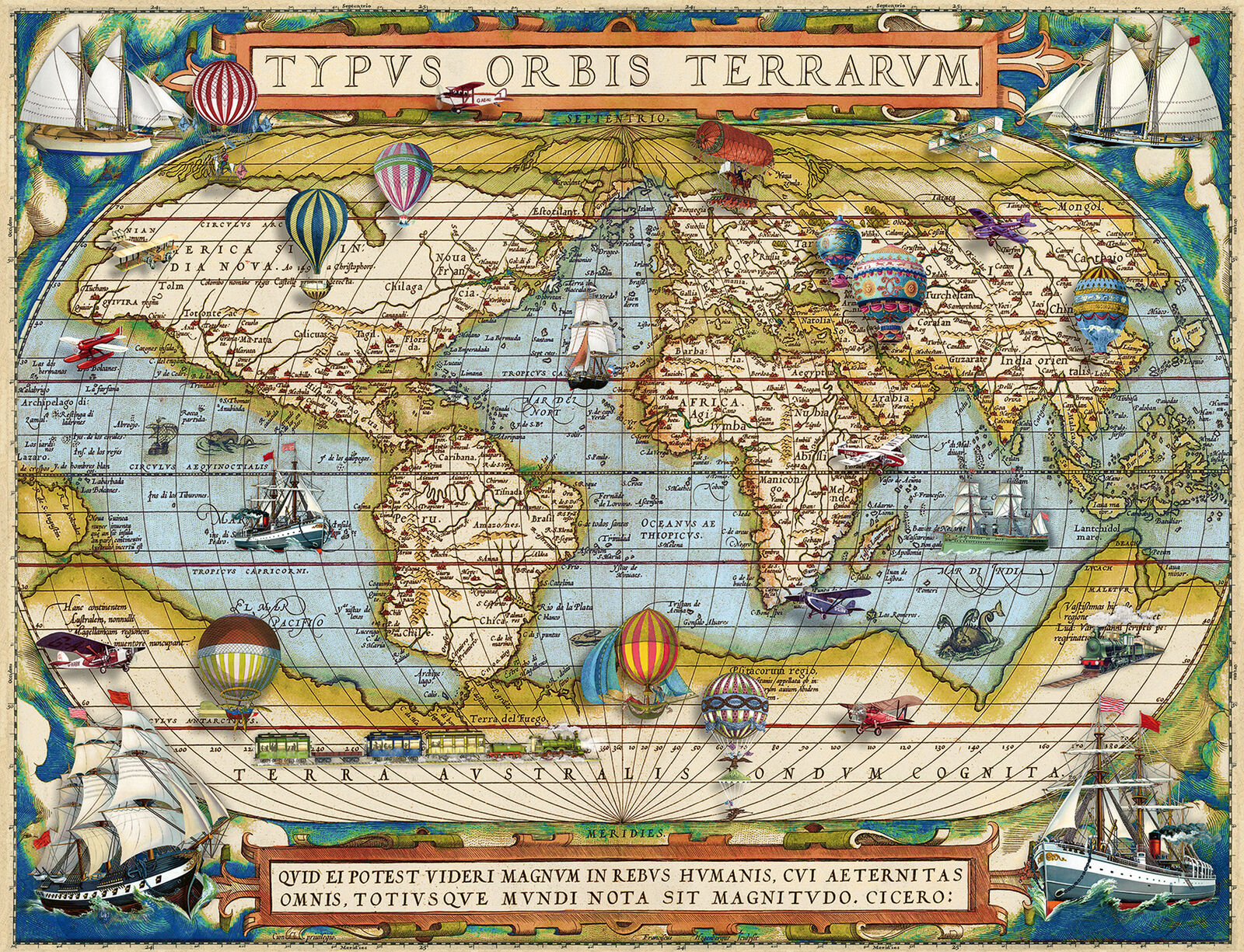 16825 Ravensburger Around the World Jigsaw Puzzle 2000pc Suitable for Age 12yrs+