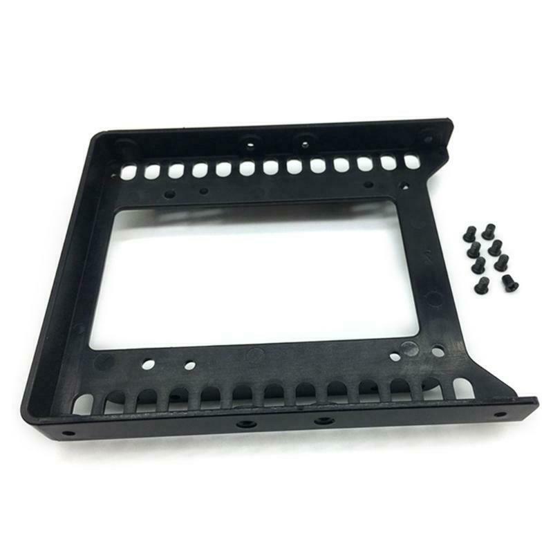 New Hot 2.5" to 3.5" SSD HDD Hard Disk Drive Bays Holder Plastic Mounting