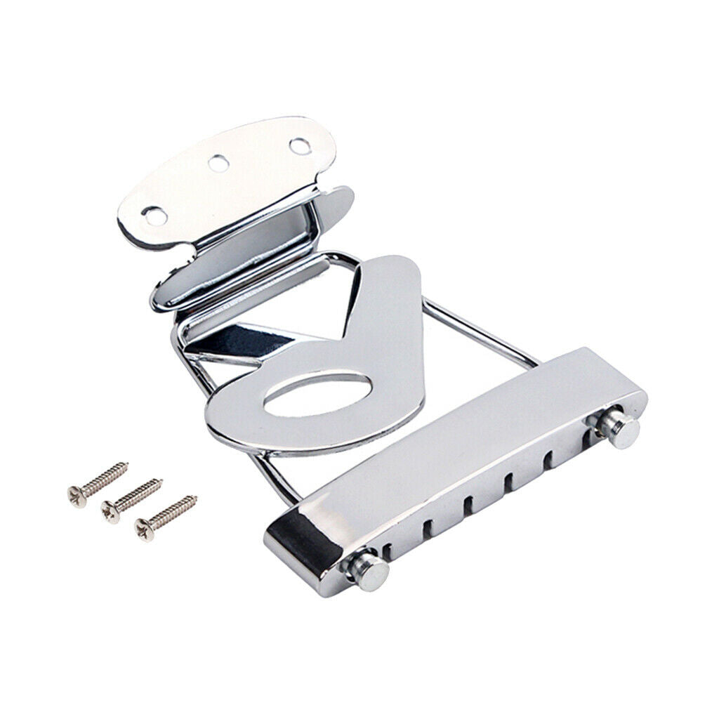 6 String Guitar R Trapezoid Tailpiece for Archtop  Guitar Bridge Part