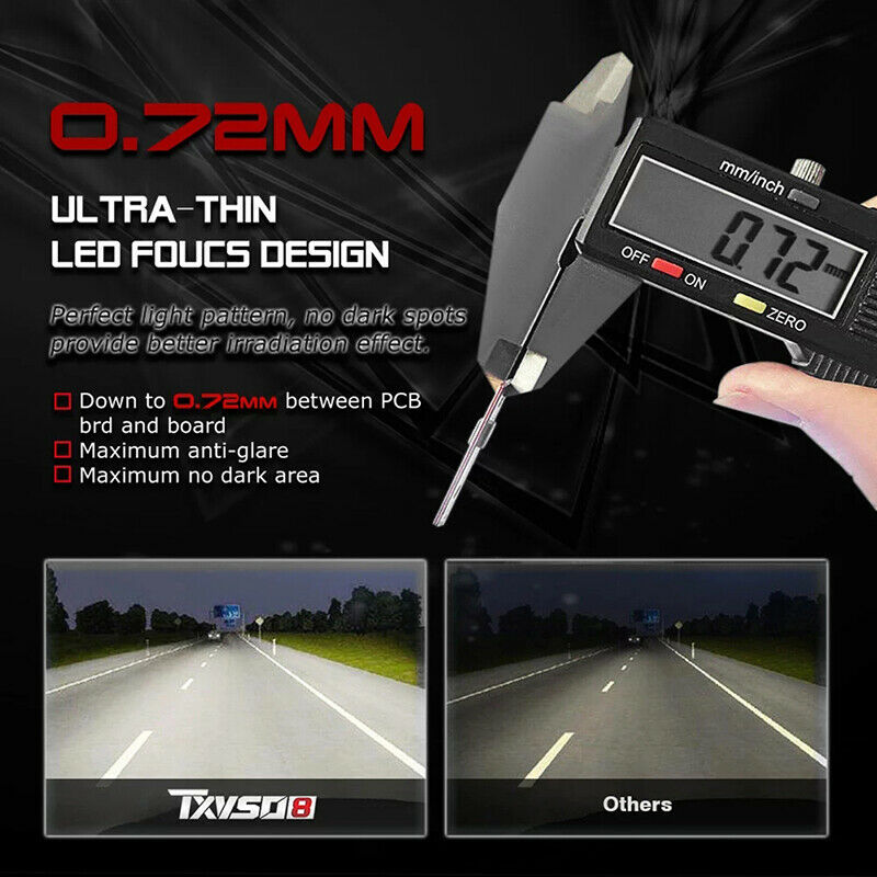 TXVSO8 Diode Lamp H4 LED Headlights for Car MINI Universal 6000K Auto COBYXDD