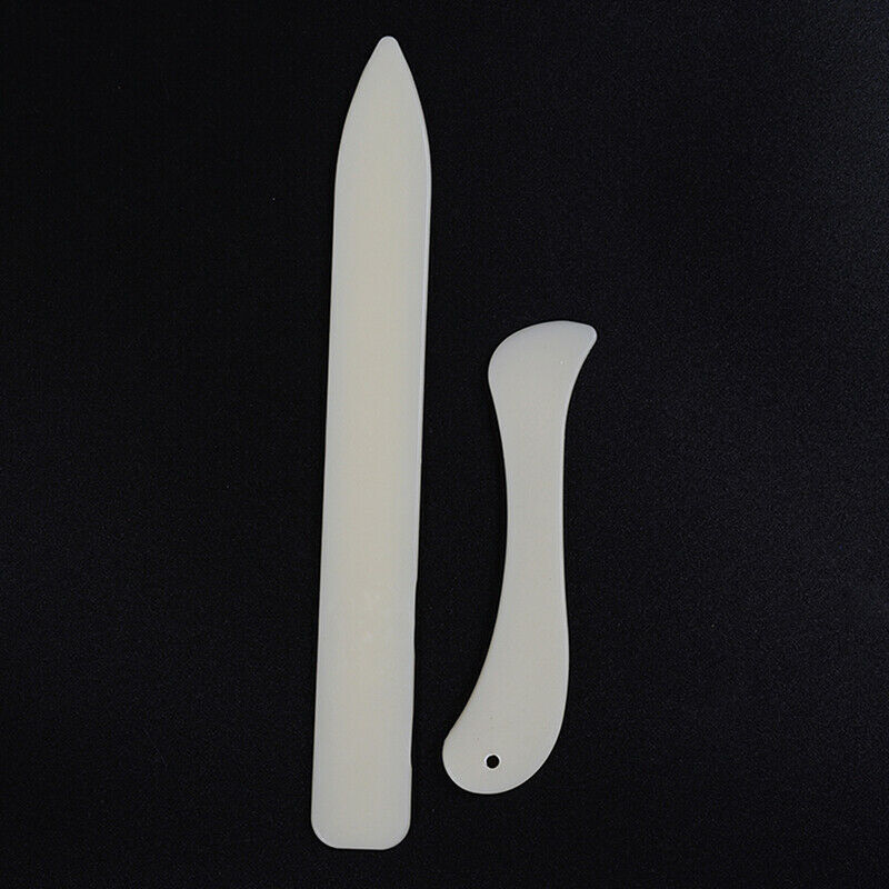 2Pcs Bone Folder Craft Tools Leather Scoring Folding Creasing Paper Access.l8