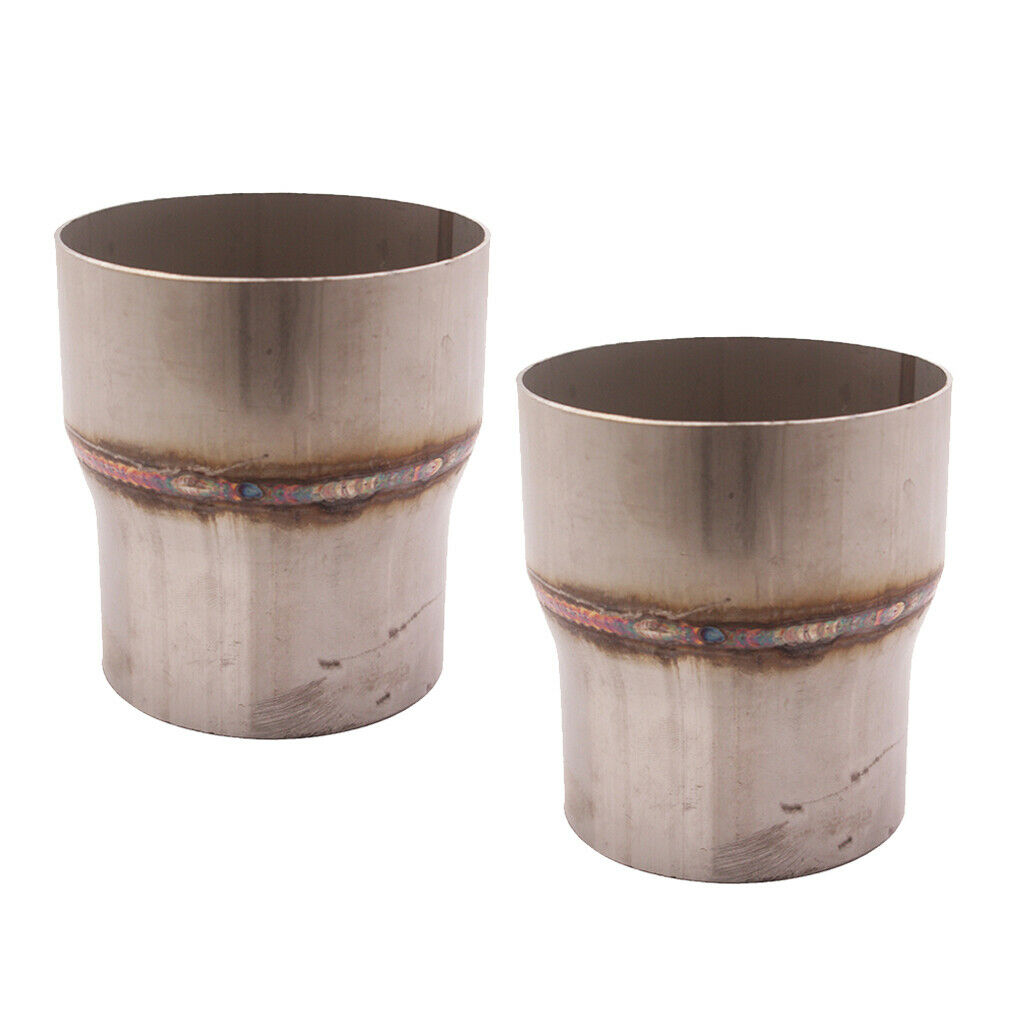 2Pcs Stainless Steel Exhaust Pipe Reducer 3" O.D. to 4" O.D. Rustproof