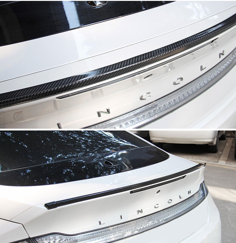 Universal Carbon Fiber Look Auto Car Rear Roof Trunk Spoiler Wing Lip 4.9ft/1.5M