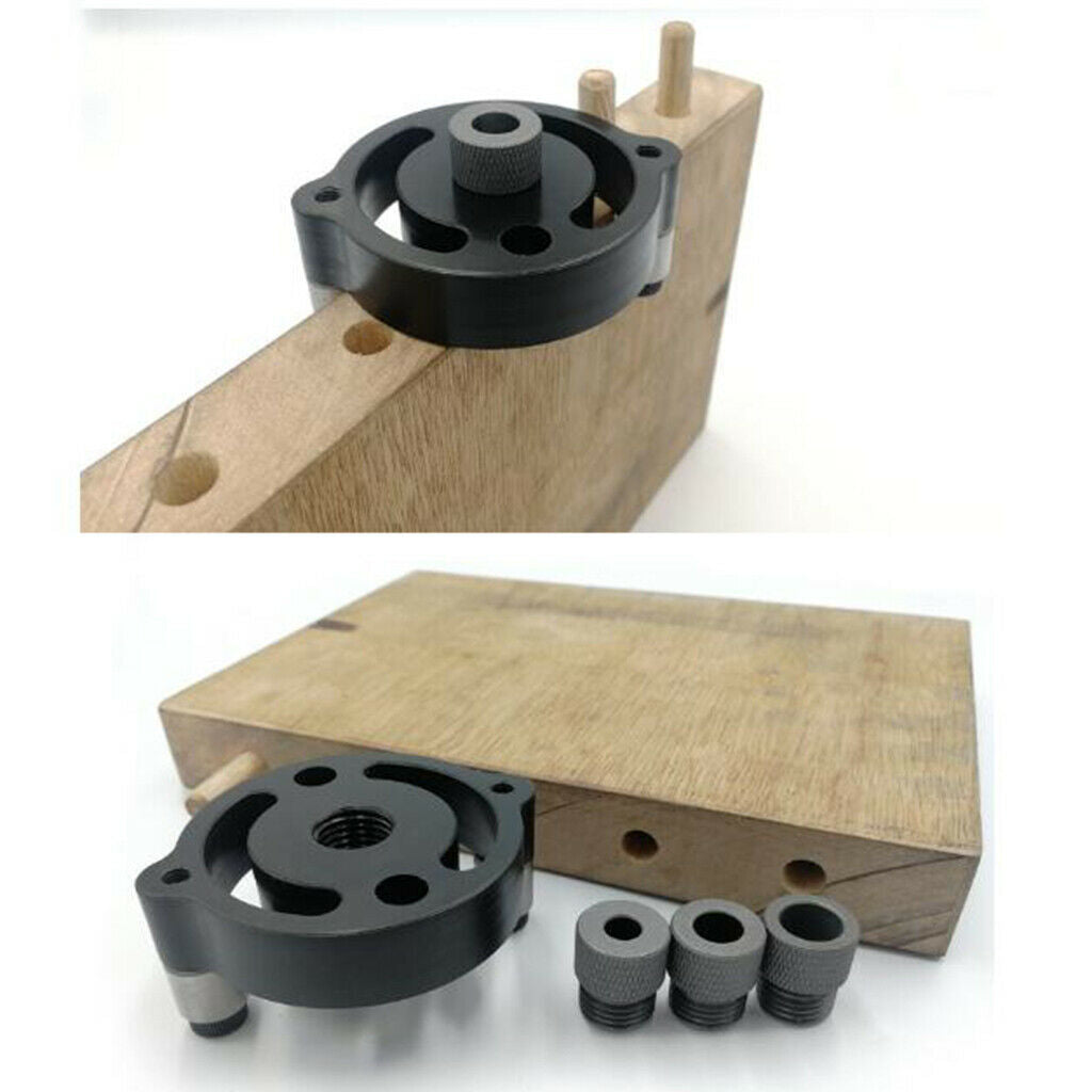 Woodworking Tool Drill Guide Vertical Drilling Fixture with 6/8/10mm Bushings