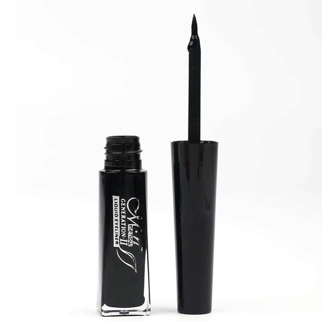 Natural Black Fiber Mascara Eyelashes Makeup Tool with 2 Pieces Eyebrow Pencils