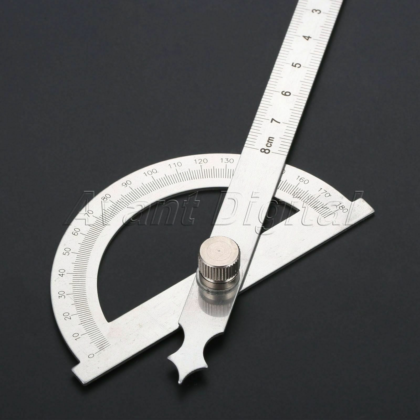 Stainless Steel Protractor Ruler 180 Degrees Angle Finder Measure Tool 80 *120mm