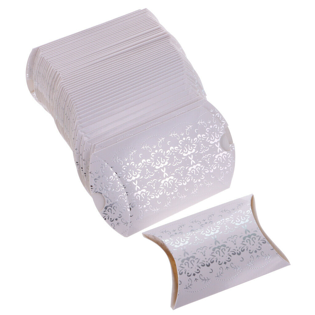 50pcs Paper Candy Favor Boxes, Decorative Treat Box Party Wedding Birthday Favor