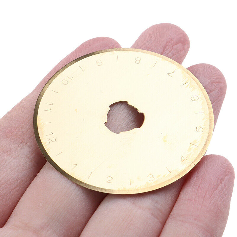 5pcs Titanium Coated 45mm Replacement Rotary Cutter Blades Set Sharpener SKS-7