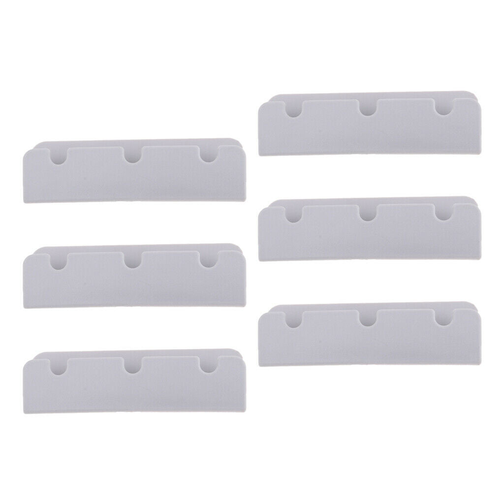 6 Pieces PVC Boat Seat Hook Clips Replacement for Rib Dinghy Raft Yacht Accs