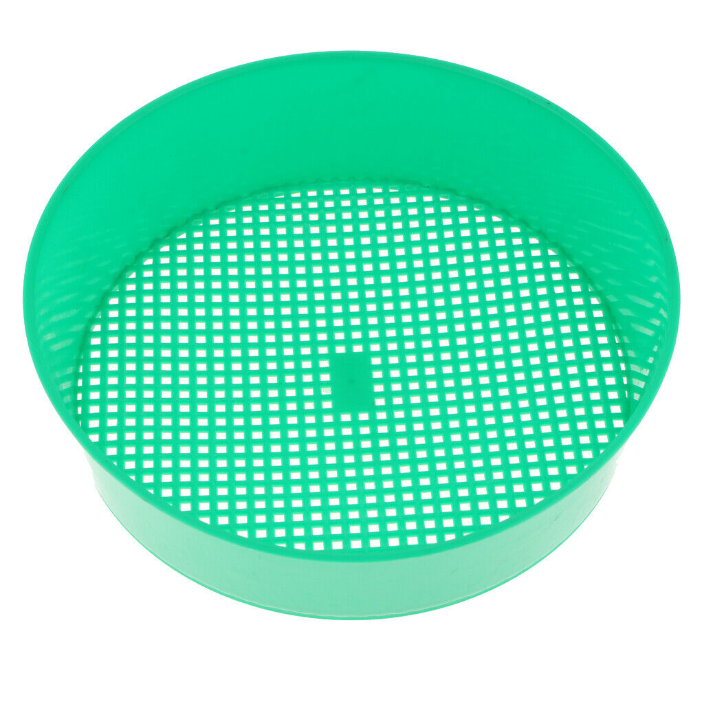 5x 21cm 3mm Garden Sieve Riddle Riddler Green For Stone Gardening Tool