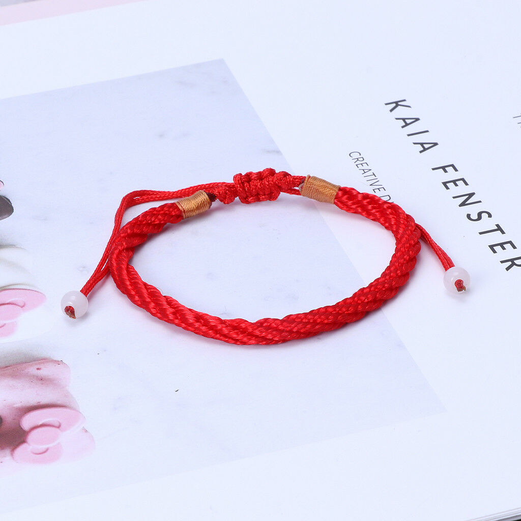 Kabbalah Handmade Red String Good Luck Bracelet for Prosperity and Success