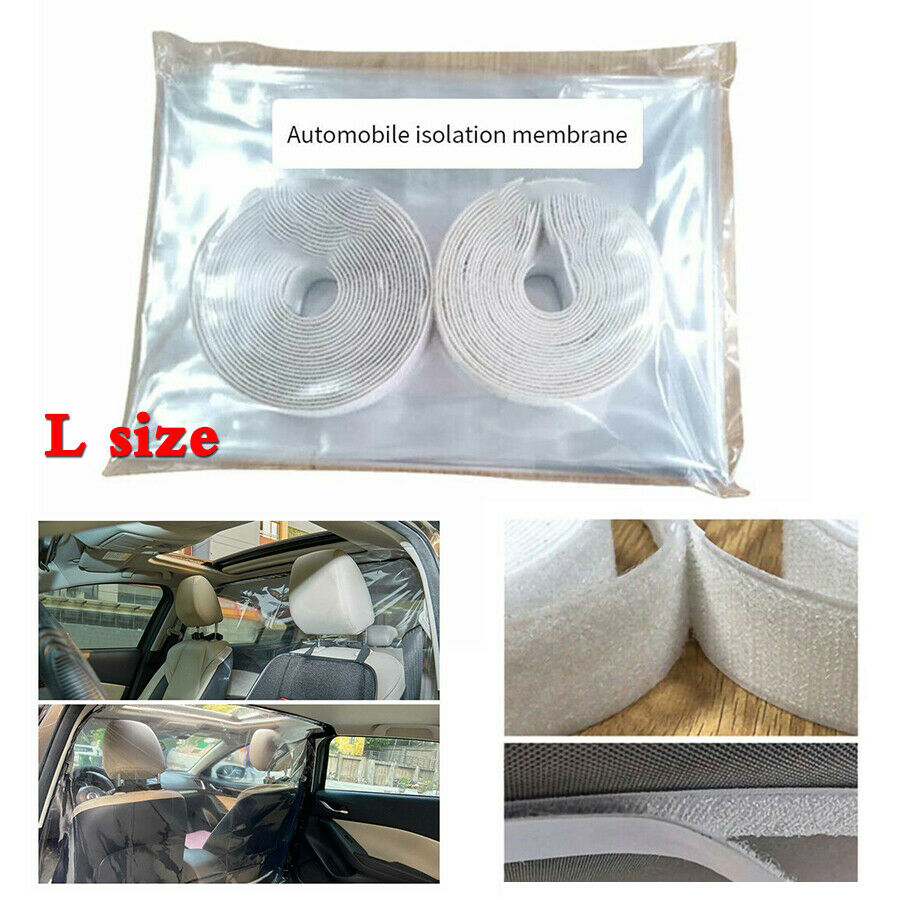 56x80" PVC Car Interior Air Conditioner Film Space Separation Transparent L-size