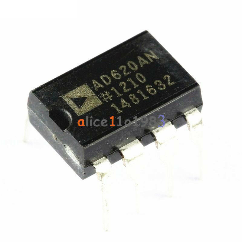 10PCS AD620 AD620AN DIP-8 Instrumentation Amplifier IC