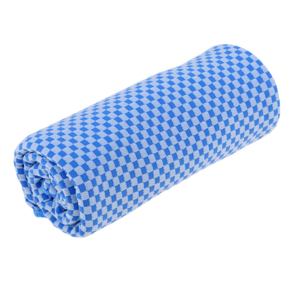 Instant Cooling Ice Cold Gym Towel Drying Sweat Absorb Chilly Pad Light Blue