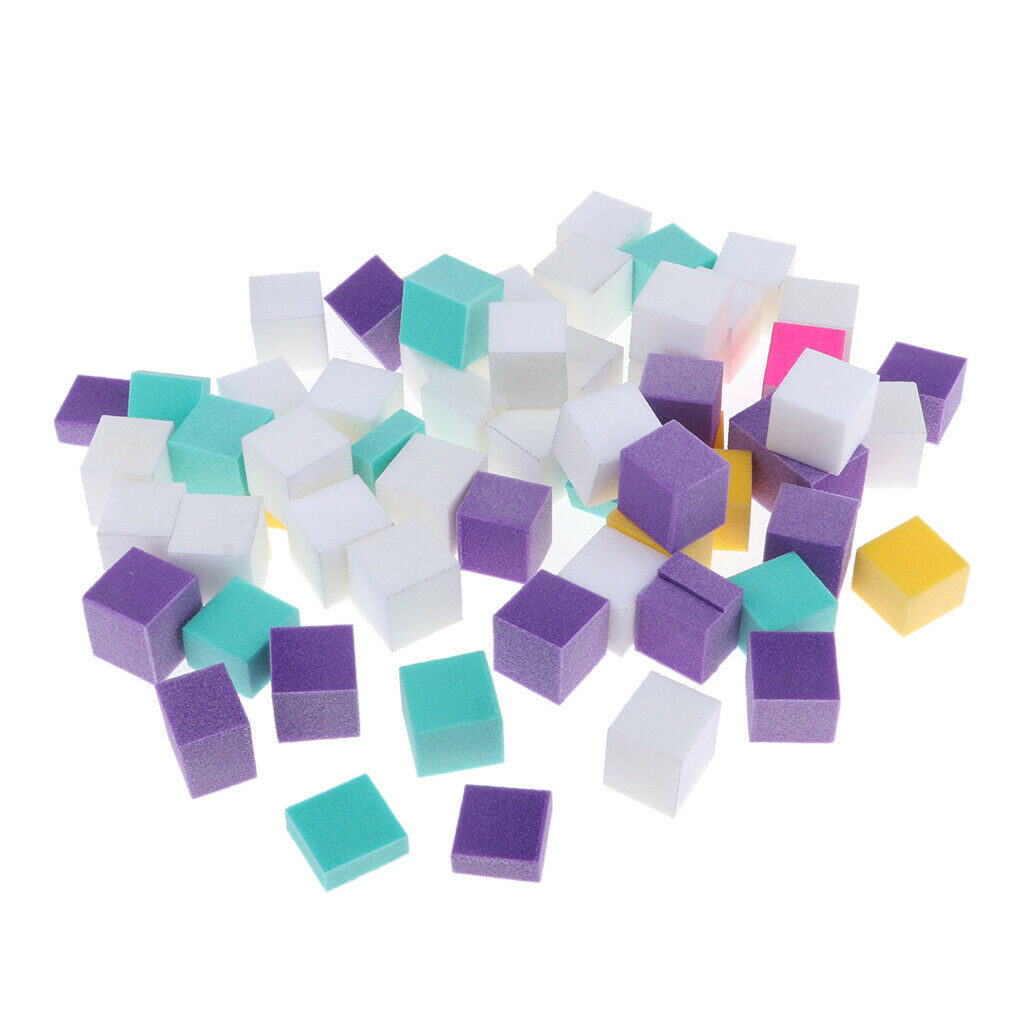 120Pcs Colorful Nail Art Buffer Files Block Manicure Buffing Sanding Polish