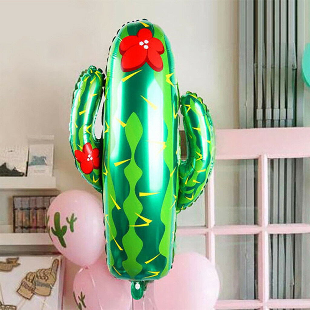 5pcs Foil Balloon Balloons Cactus Baby Baptism Decoration, 64x75cm