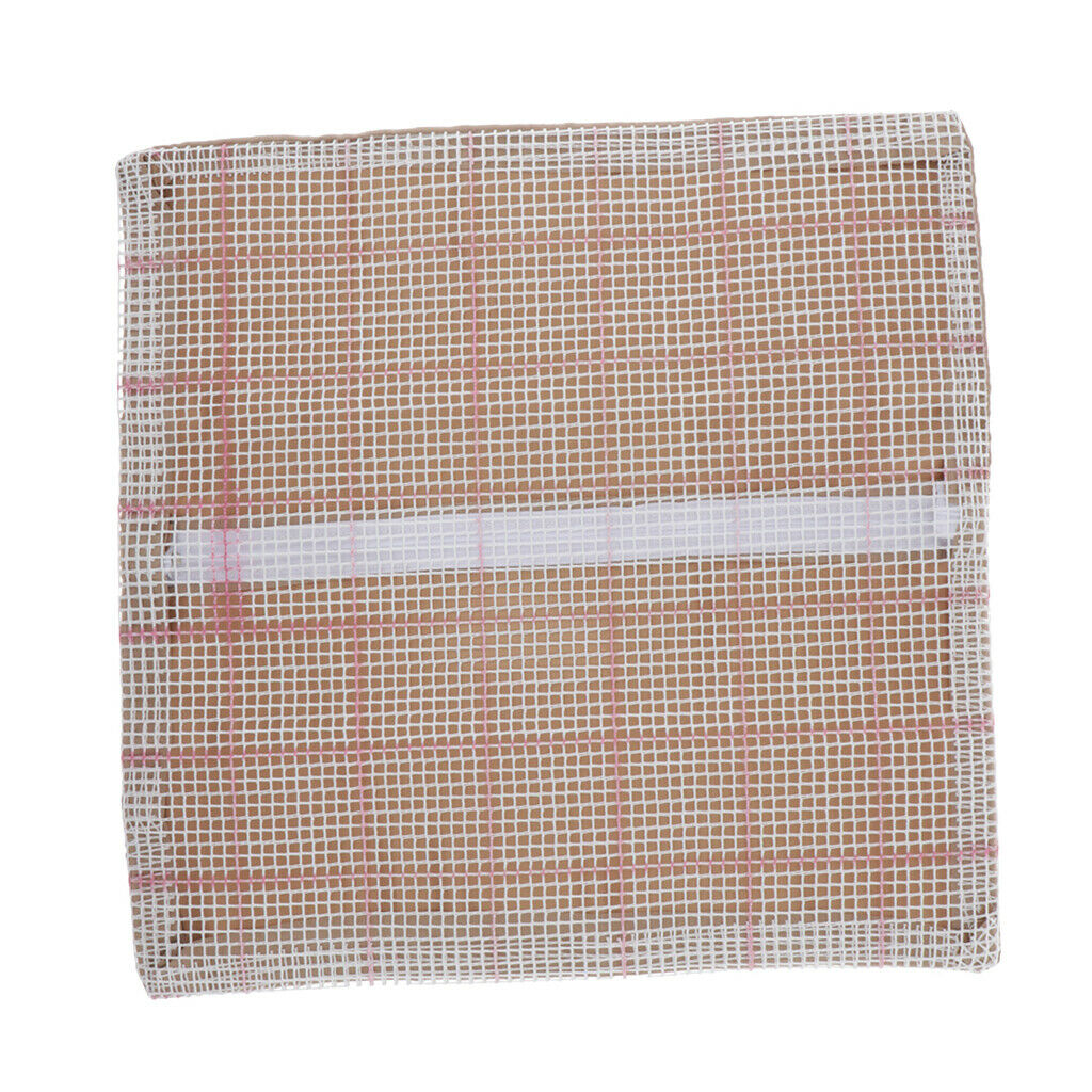Crochet Grid Fabric To Make Pillow Cushion DIY Mat