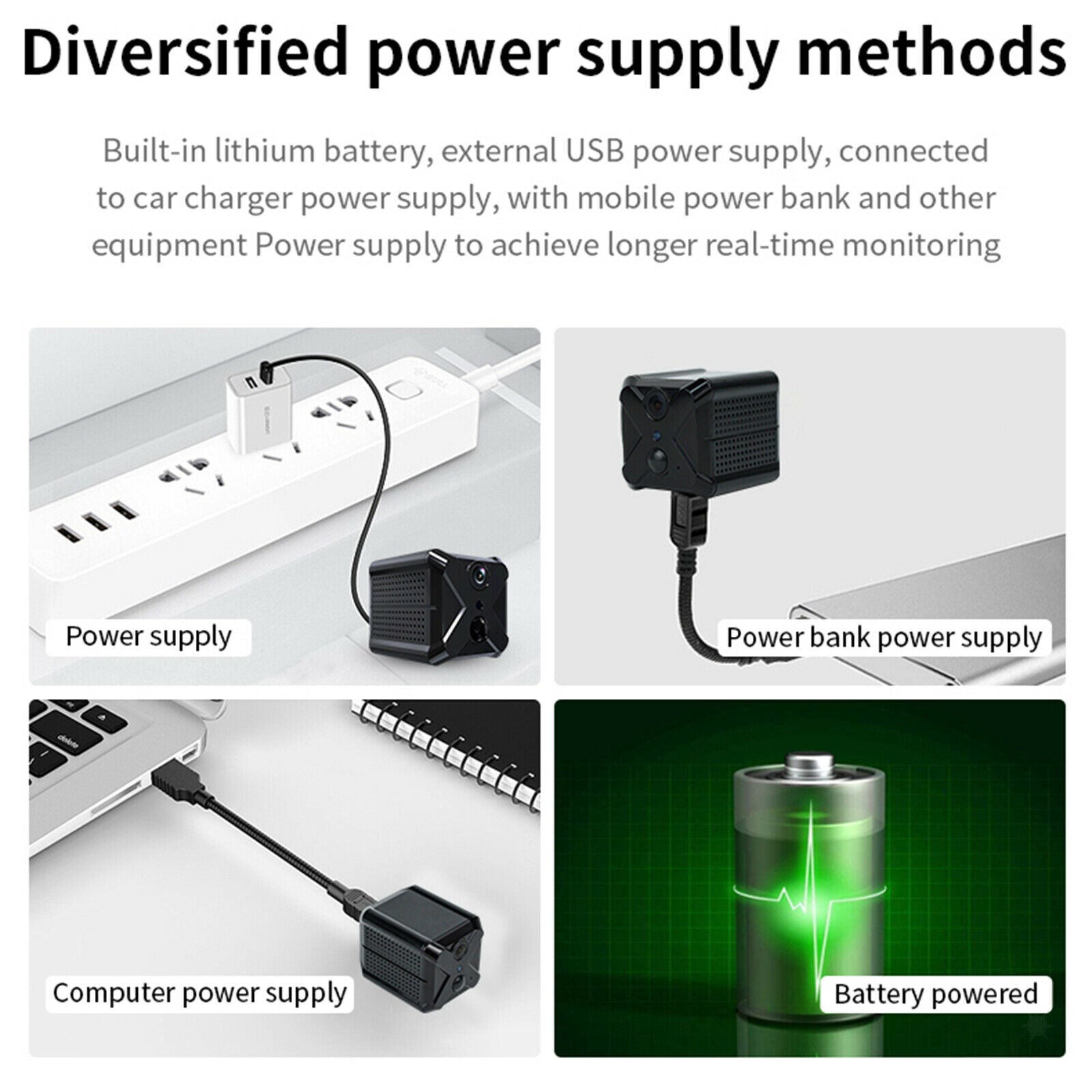 Small HD Wifi Camera Outdoor Night Vision Cam Monitoring Two Way Audio