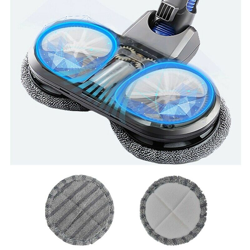 2PCS Mop Microfiber Mop Cloth for Dyson V6 V7 V8 V10 V11 Mopping Head Brush ClW5