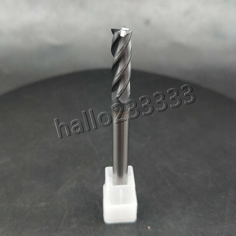 HRC60° φ6 ×20 ×75 4Flute 6mm Carbide End Mill Bits Milling Cutter 75mm length