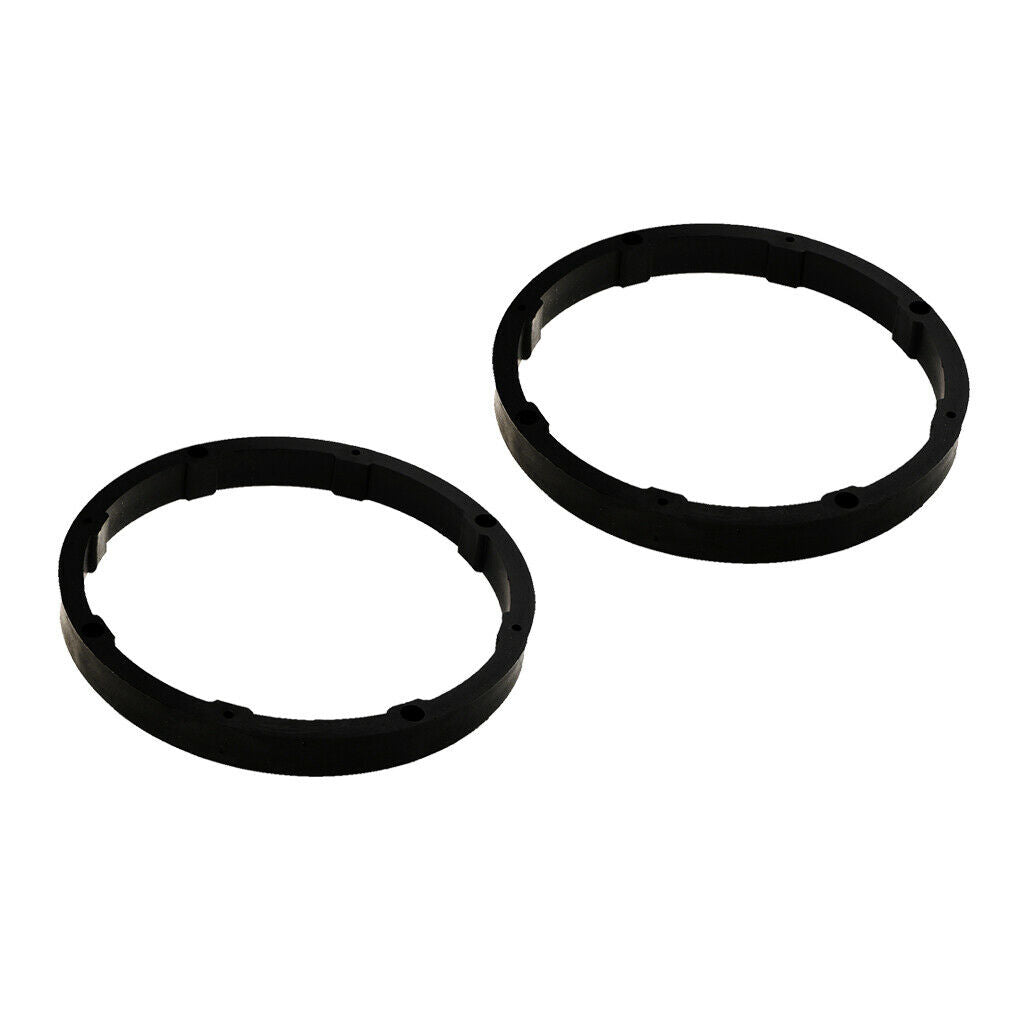 2 Pieces Plastic 6.5" Outside Dia Car Speaker Spacers Mat Solid