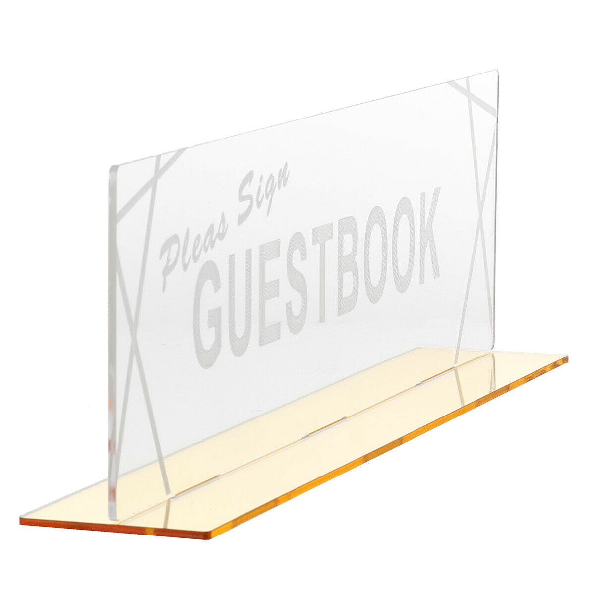 Acrylic Guest Book Sign W/ Timber Base Wedding Table Guestbook Sign   ï¼ï¼ @S  â˜ª