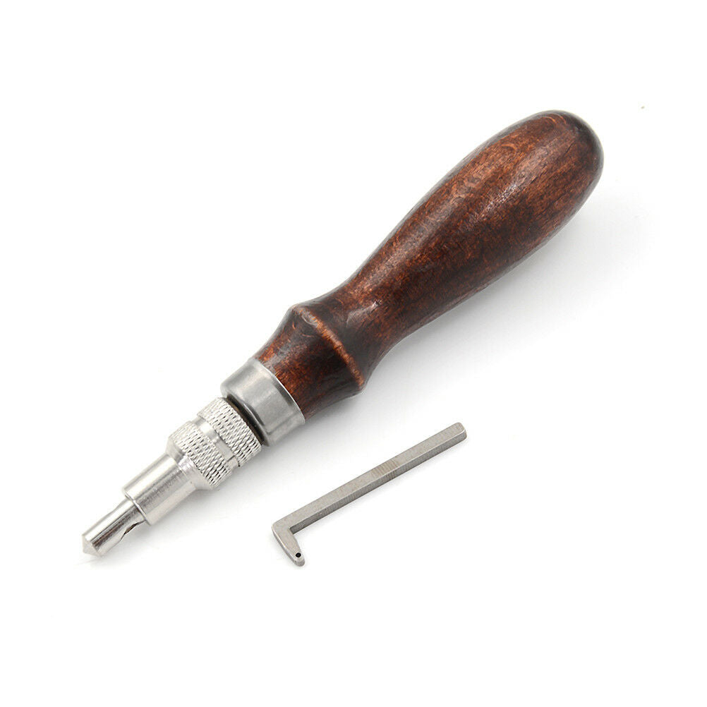 1pcs leather adjustable stitching groover crease leather tool C8 J .l8