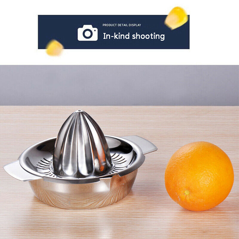 Portable lemon orange manual fruit juicer 304 stainless steel kitchen tool^m_DD
