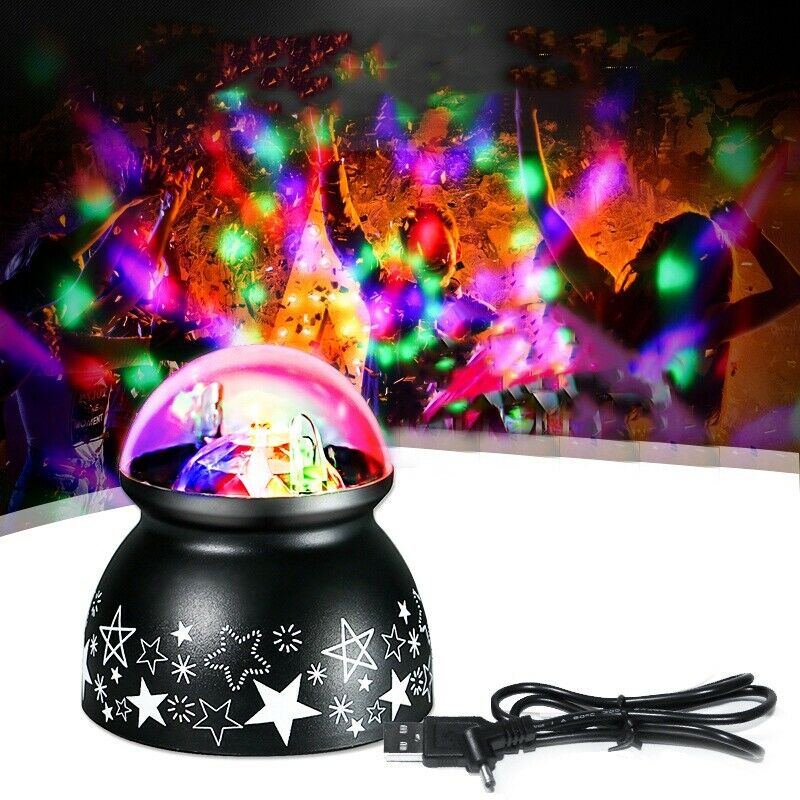 Projection Lamp Colorful Rotating Night Light Spin Starry Sky Children Kids BaH1
