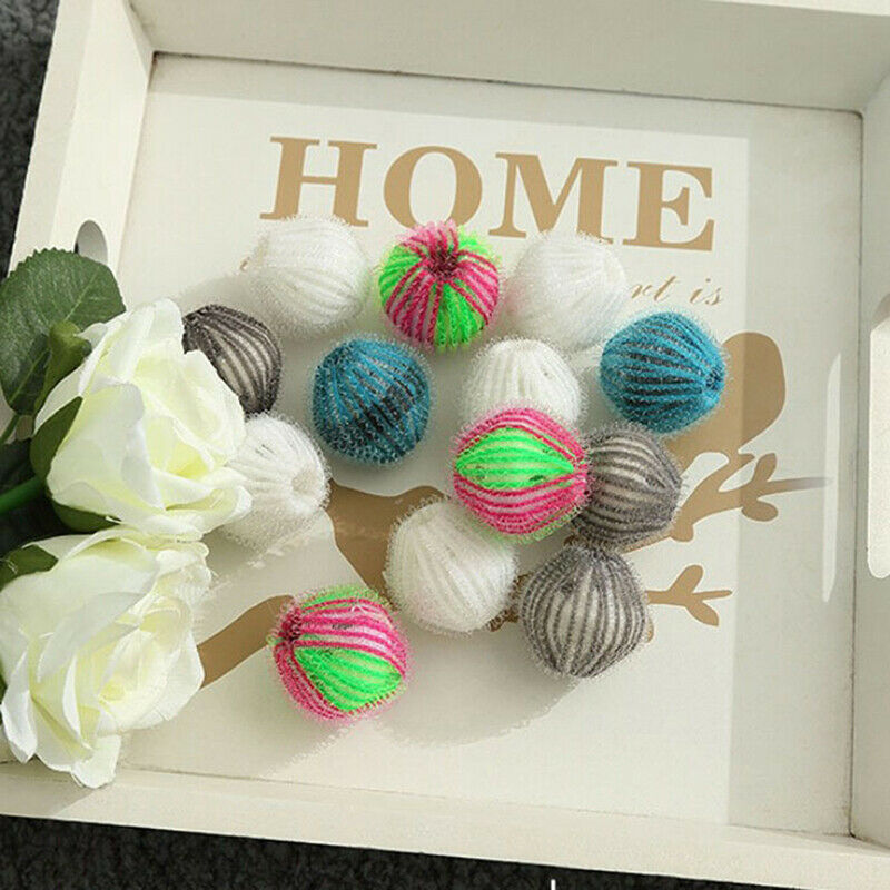 6pcs Nylon Laundry Ball Decontamination Washing Machine Protecting Hair RemoFCA