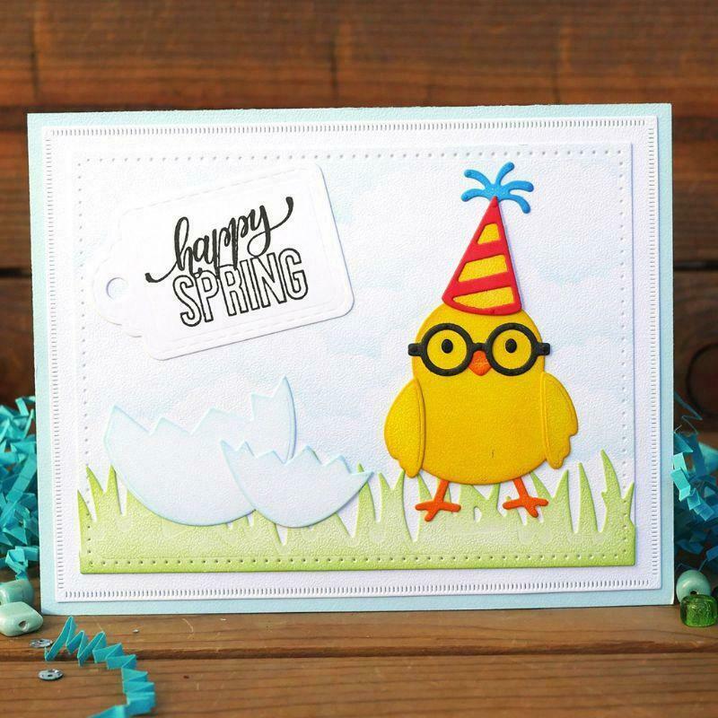 Cute Easter Broken Chick DIY Metal Cutting Dies Stencil Scrapbooking Album Craft