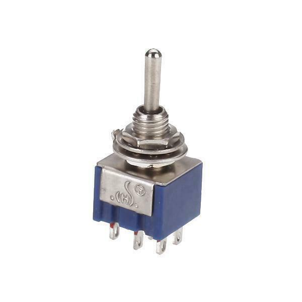 2x Blue Toggle Switch Double Pole Double Throw  -ON Guitar Amp 3 Way