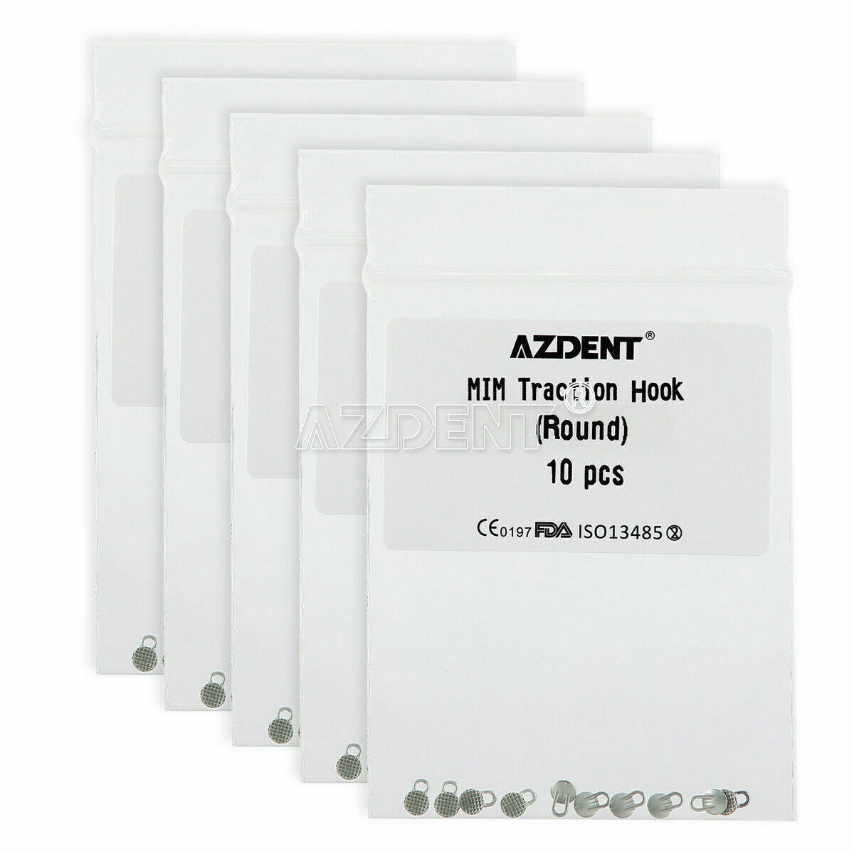 20X Dental Orthodontic Consumables Round Bondable Traction Hook Lingual Button