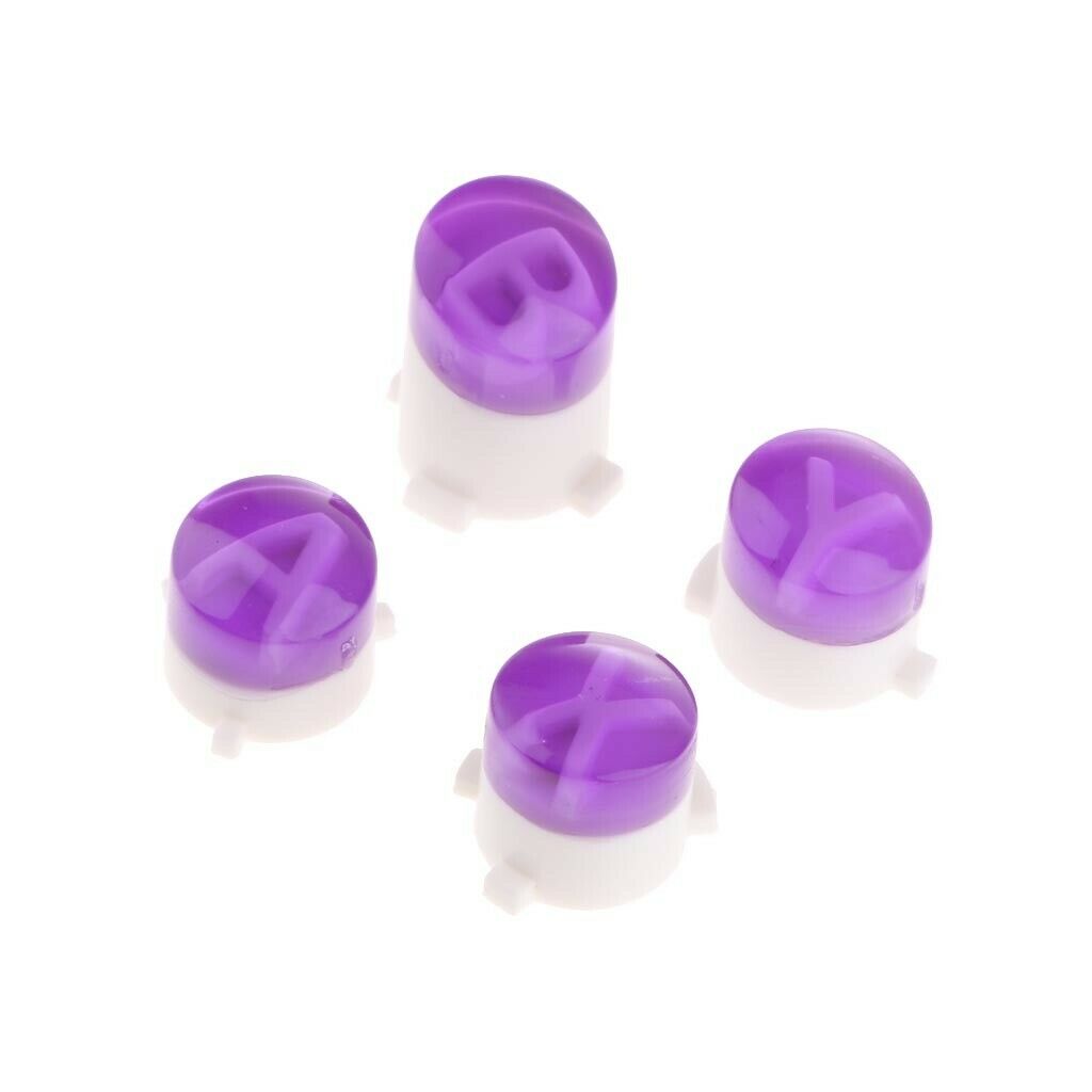 Replacement  Buttons A B X Y Button Set for Xbox One Controller Purple