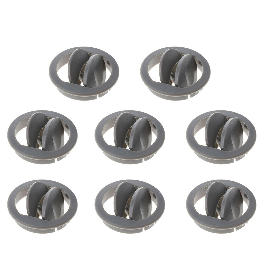 8x Car RV ATV Interior Round Ceiling A/C Vent Air Outlet Rotating Open Close